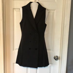 Entro black blazer dress with ruffle at the bottom. Size Small